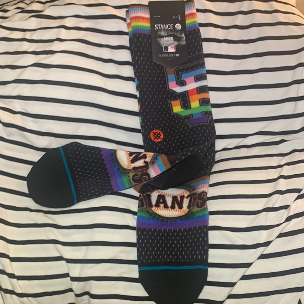 Stance MLB San Francisco Giants Pride Socks Large New!